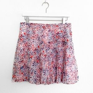 Banana Republic Tiered Pleated Mini Skirt
